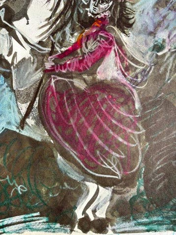 Pablo Picasso (1881-1973), after - Jacqueline sur son cheval