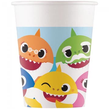 Baby Shark Bekers 200ml 8st, Verzenden, Nieuw