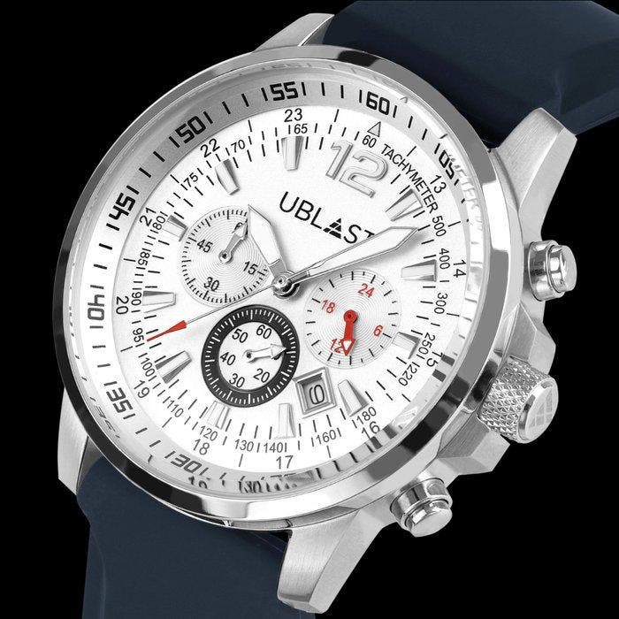 Ublast - Street Race Chronograph - UBSR43CBWH - Homme - 2026, Handtassen en Accessoires, Horloges | Heren