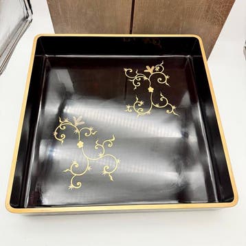 Groot Japans Maki-e-lakwerk Hirobuta-dienblad – 58 cm –