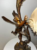 Charles-Georges Ferville-Suan - Lampe de table avec figurine