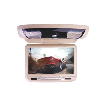 Écran de Toit Plafond 9 Pouces Hd Usb Sd Dvd Beige Couleur, Verzenden