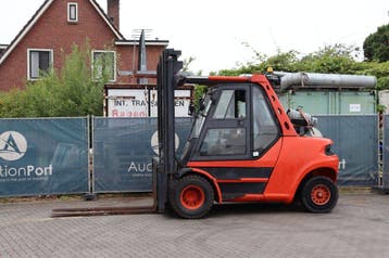 Veiling: Heftruck Fenwick-Linde H80T/900-02 LPG 8000kg 4.0m, Ophalen