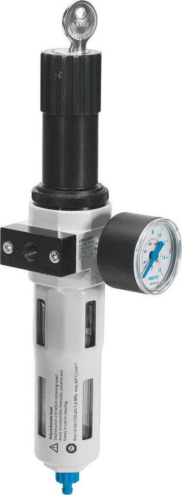 Festo Filterregelaar G1/2 0.5-7bar 3900l/min 40µm Midi -, Verzenden