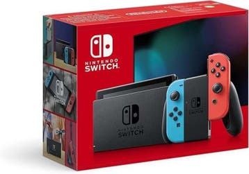 Nintendo Switch Console Set Blauw / Rood V2 in Doos (Nett..., Games en Spelcomputers, Spelcomputers | Nintendo Switch, Ophalen of Verzenden