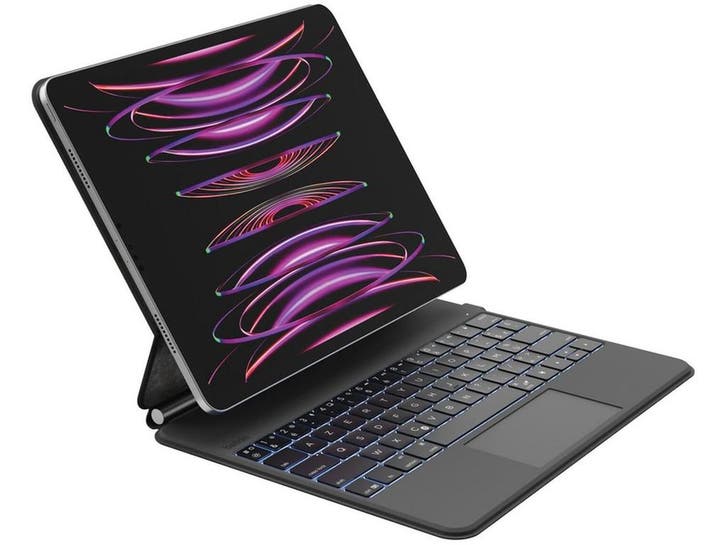 Belkin BBZ003FR-V2 - Pro Hoes met Toetsenbord - Verlicht, Computers en Software, Tablet-hoezen, Nieuw, Verzenden