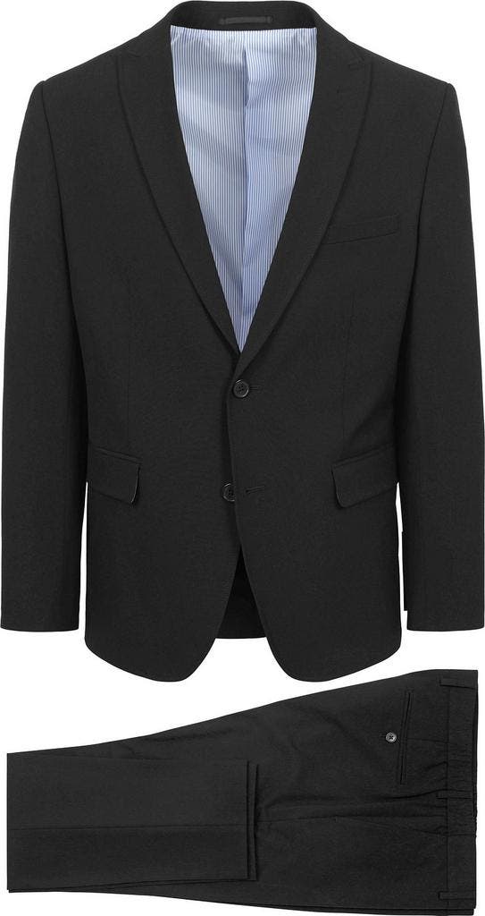 Suitable BASE Suit Zwart maat Maat 48/50 (M) Heren, Kleding | Heren, Kostuums en vesten, Zwart, Nieuw, Maat 48/50 (M), Verzenden