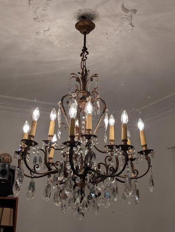 Lustre - Cristal, Bronze - Géant baroque