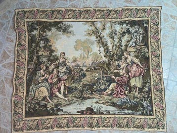 Craye - Groupe Flemish Tapestries - Wandtapijt - 124 cm -, Antiek en Kunst