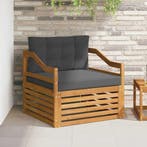 vidaXL Buiten bank set Massief Acacia Hout Naturel, Tuin en Terras, Verzenden, Nieuw
