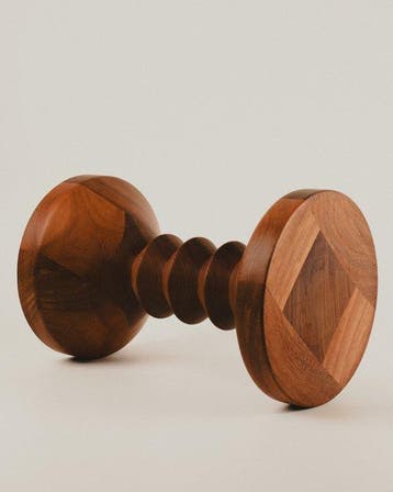 Decoratief ornament - Iroko Totem Stool 3 - Onbekend - Iroko