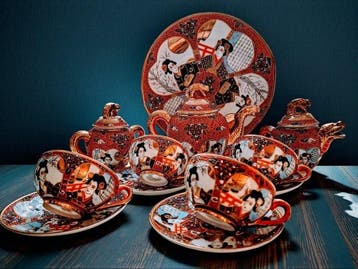 Satsuma - Theeservies (12) - Beenderporselein