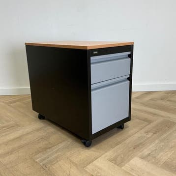 Emmein ladeblok vv 2 lades (hxbxd) 76x44x66 cm , zwart -, Huis en Inrichting, Gebruikt