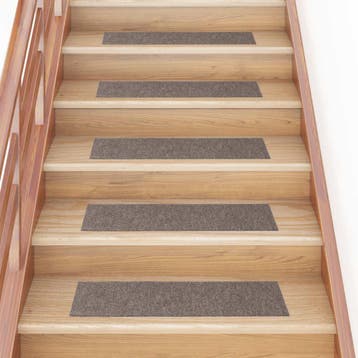 vidaXL Trapmatten zelfklevend 15 stuks 76x20 cm beige, Verzenden