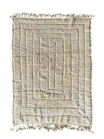 New Moroccan Beni Ouarain Rug – Handwoven Wool Carpet -
