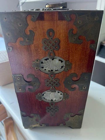 Boîte à bijoux - Bois, Laiton