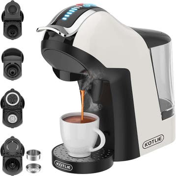 5-in-1 Espressomachine 19 Bar | -34% Retour Deal | Sla nu..., Verzenden, Gemalen koffie
