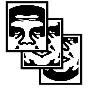 Shepard Fairey (OBEY) (1970) - 3-Face (white) - Signed
