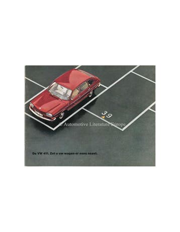 1969 VOLKSWAGEN 411 BROCHURE NEDERLANDS, Ophalen of Verzenden, Nieuw