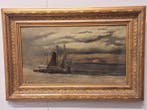 Max Alexander Allandt ( 1875-1930) - Bomschuiten op strand