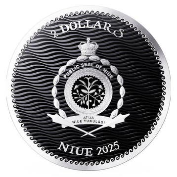 Niue. 2 Dollars 2025 1 oz $2 NZD Niue Rhode Island Pirate -