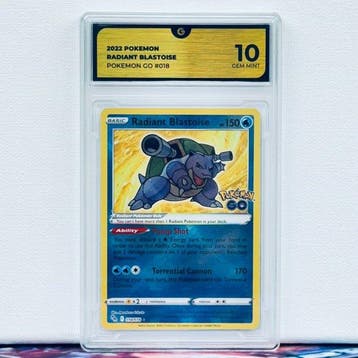 Pokémon Graded card - RADIANT BLASTOISE 018 - Pokémon - GG, Nieuw