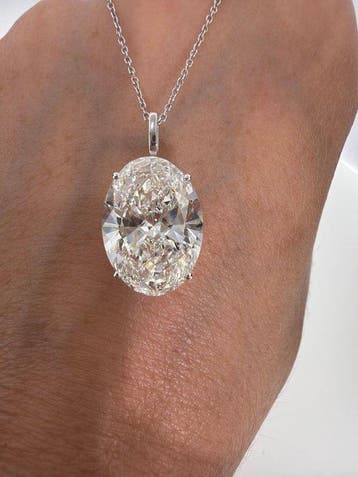 Halsketting - 14 karaat Witgoud - 10.01ct. tw. Diamant, Handtassen en Accessoires, Kettingen, Nieuw
