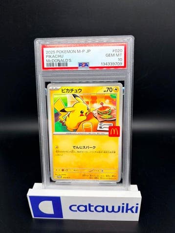 Pokémon - 1 Graded card - Pikachu Burgerchu - Japanese