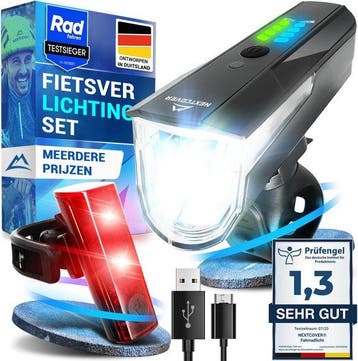 2dekans | NEXTCOVER® Fietslampjes LED Set 80 Lux Pro - Wit, Fietsen en Brommers, Ophalen of Verzenden, Nieuw
