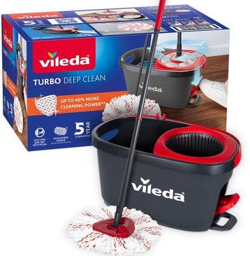 Vileda Turbo Deep Clean Dweilsysteem — zo goed als nieuw, Huis en Inrichting, Verzenden, Nieuw