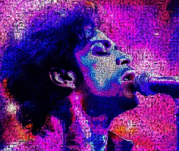 David Law - Echo Waves - Purple King IV - Format XL 60x60, Antiquités & Art, Art | Objets design