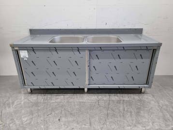 RVS Spoeltafel dubbele spoelbakken Premium-line 2, Ophalen of Verzenden, Nieuw in verpakking