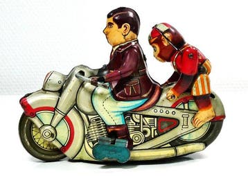 Kanto Toys (Japan) - Blikken speelgoed - 1950s Motorcycle