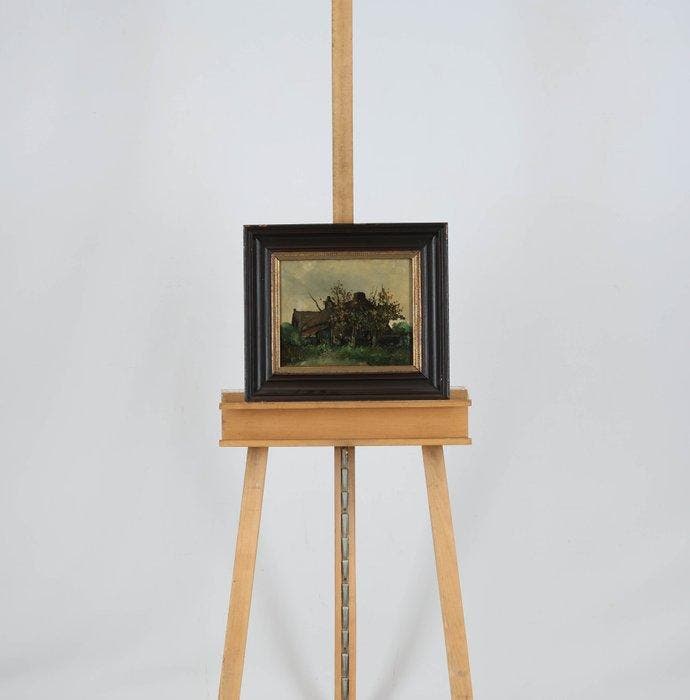 Willem Hendrik van der Nat (1864–1929) - Boerderij, Antiek en Kunst, Kunst | Schilderijen | Klassiek