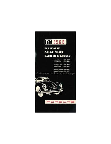 1959 PORSCHE 356 B KLEURENKAART BROCHURE, Ophalen of Verzenden, Nieuw