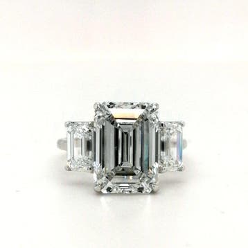 Bague - 14 carats Or blanc - 9.13ct. tw. Diamant (Cultivé en, Handtassen en Accessoires, Ringen, Nieuw