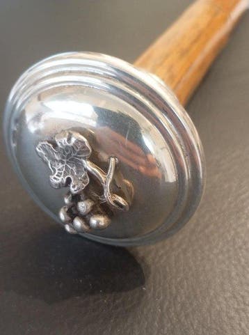 Wandelstok - .800 zilver, Beuken