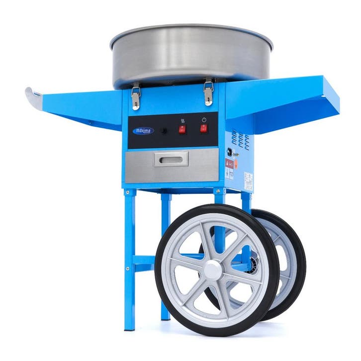 Machine à barbe à papa - Ø 52cm - Bleu - avec chariot -, Articles professionnels, Horeca | Équipement de cuisine, Autres types
