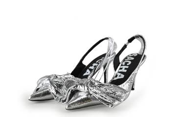 Sacha Slingbacks in maat 40 Zilver, Kleding | Dames, Schoenen, Overige kleuren, Verzenden, Zo goed als nieuw, Sacha