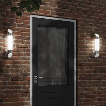vidaXL Buitenwandlamp roestvrij staal zilverkleurig, Verzenden, Nieuw