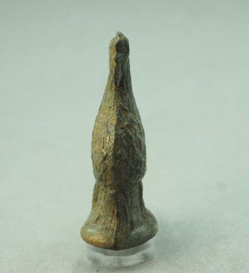 Post medieval Pewter Figural Bird Whistle (Zonder