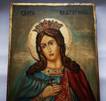 Icoon - Sint-Catharina - Russisch handgeschilderde icoon -
