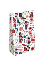 4x Blokbodem zak Pieten Party Sinterklaas Maat L, Ophalen of Verzenden, Nieuw, Cadeauzakje