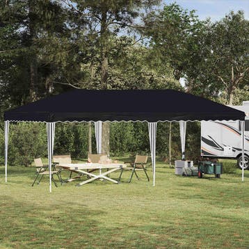 vidaXL Pop-up Feesttent 575 x 290 x 245 cm Antraciet, Verzenden, Nieuw