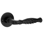 Deurklink op rozet Tours ijzer zwart, Nieuw