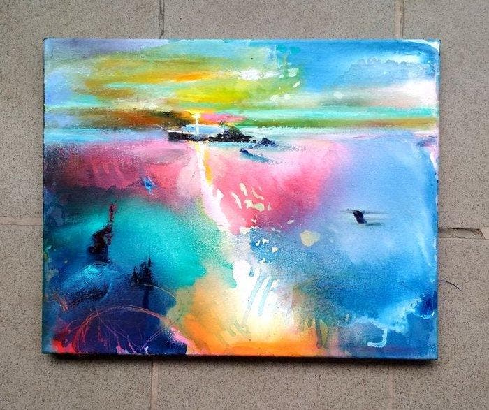 Volodymyr Drachynski - Morning light, Antiquités & Art, Art | Peinture | Classique