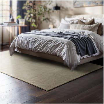 Kortpolig vloerkleed Soft Zone - 120 x 170 cm, zandkleur, Verzenden