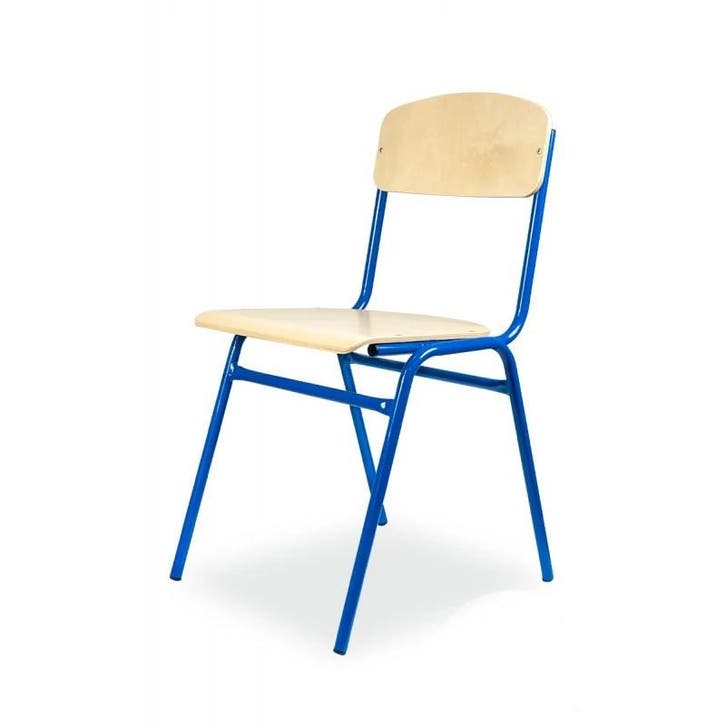 Schoolstoel | Blauw | Voor Kinderen 1.60-1.90m | Zithoogte, Zakelijke goederen, Horeca | Keukenapparatuur, Nieuw in verpakking