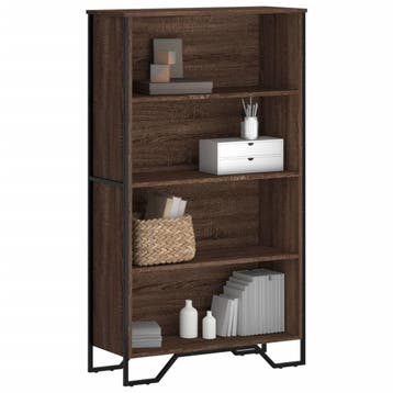 vidaXL Boekenkast 80x31x137,5 cm bewerkt hout bruin, Verzenden