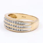 Bague - 18 carats Or jaune, Or blanc Diamant (Naturelle), Bijoux, Sacs & Beauté